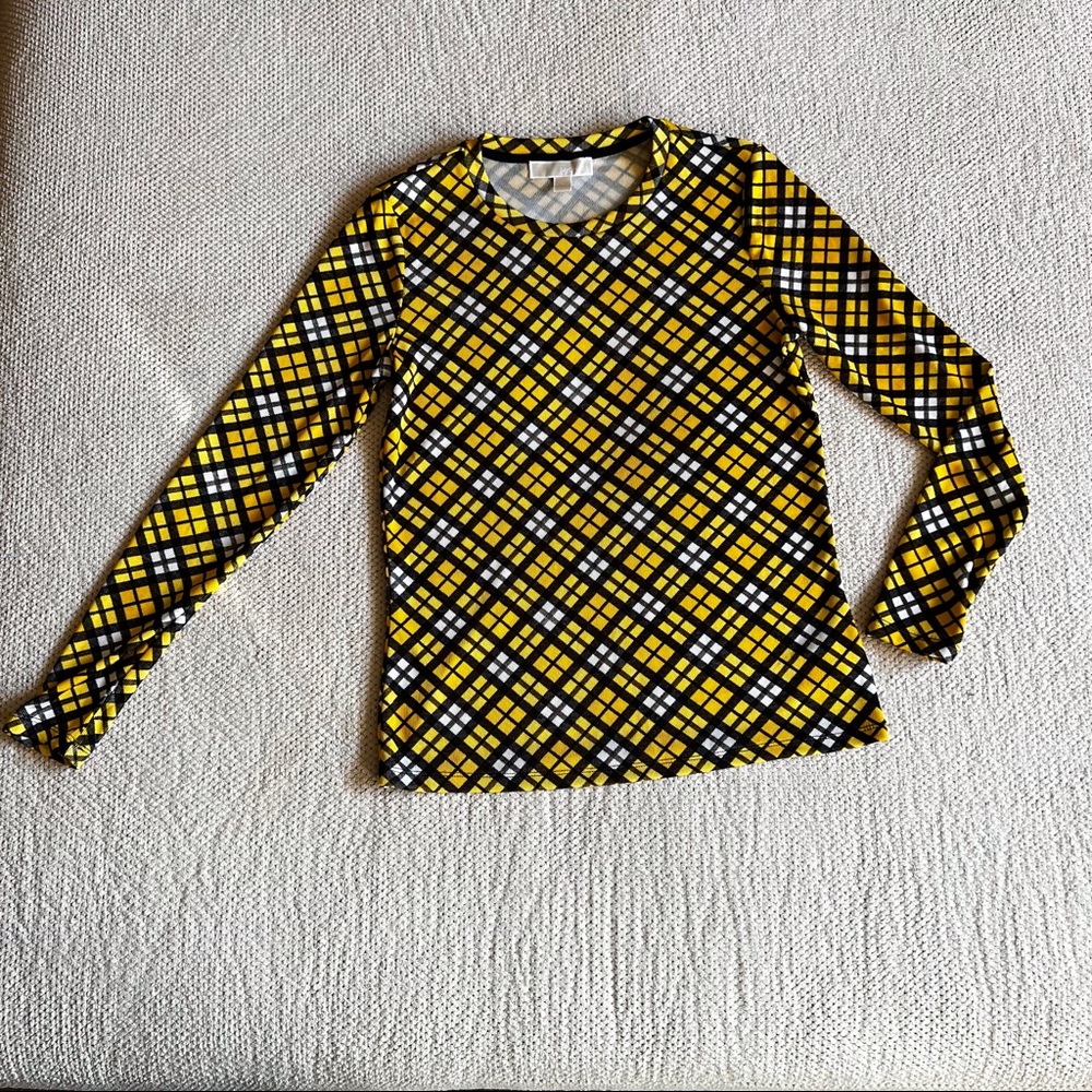 4 for 15$✨MK yellow plaid long sleeve